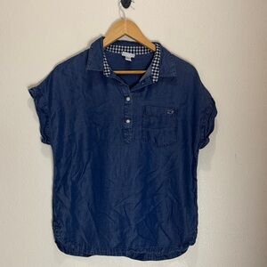 Vineyard Vines Blue Denim Shirt, Size M